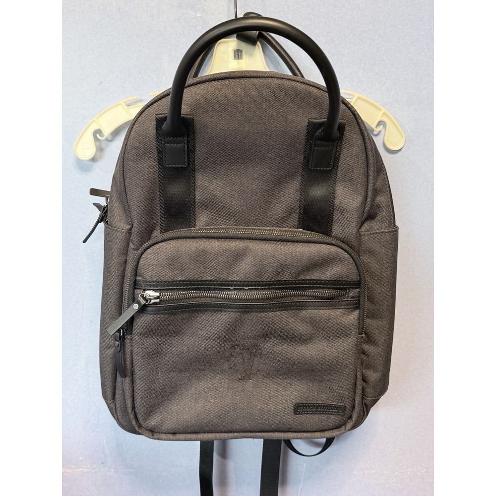 Brooks Brothers BB18821 Grant Dual-Handle Backpack -Charcoal Grey & Black-New